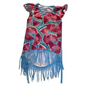 Toddler boutique dress fringe